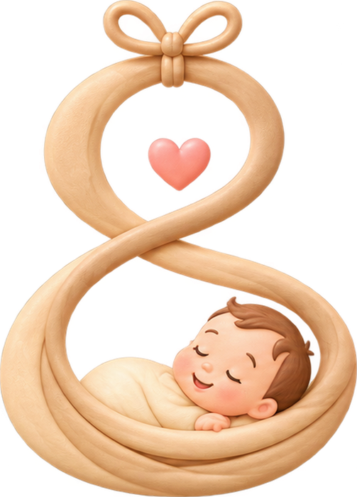 You & Me — baby and infinity brand artwork